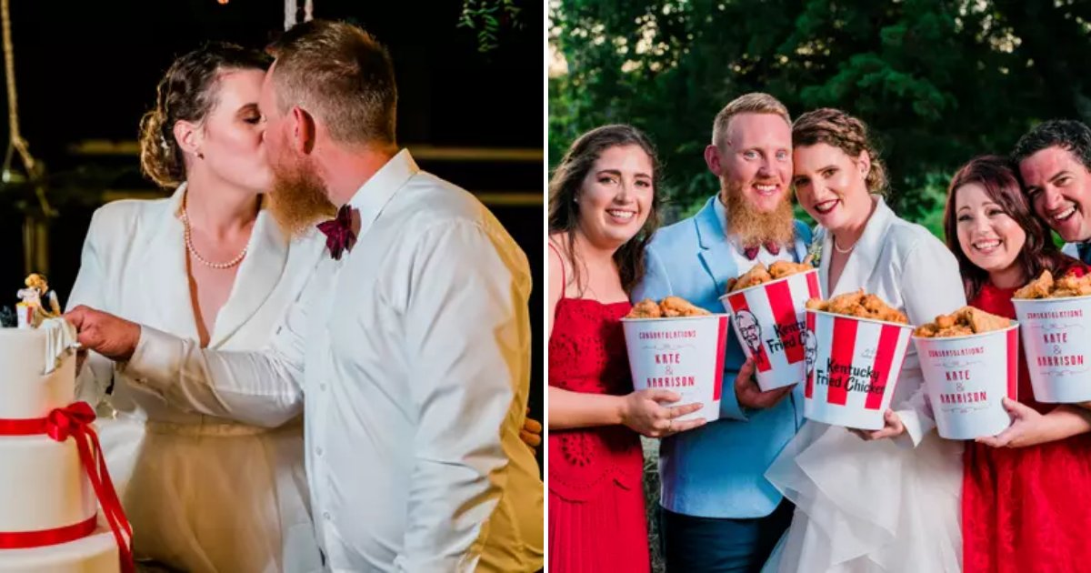 kfc6.png?resize=412,232 - Couple Became The First In The World To Have A KFC-Themed Wedding Ceremony
