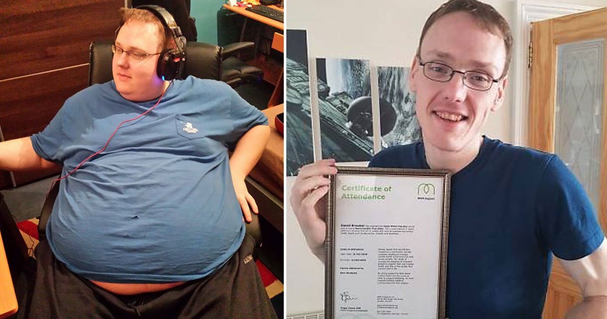 man spent 14 hours playing games lost 18 stone.jpg?resize=412,275 - 32 Stone Man - Who Spent 14 Hours A Day Playing Computer Games - Is Now Offering Healthy Eating Courses After Losing 18 Stone