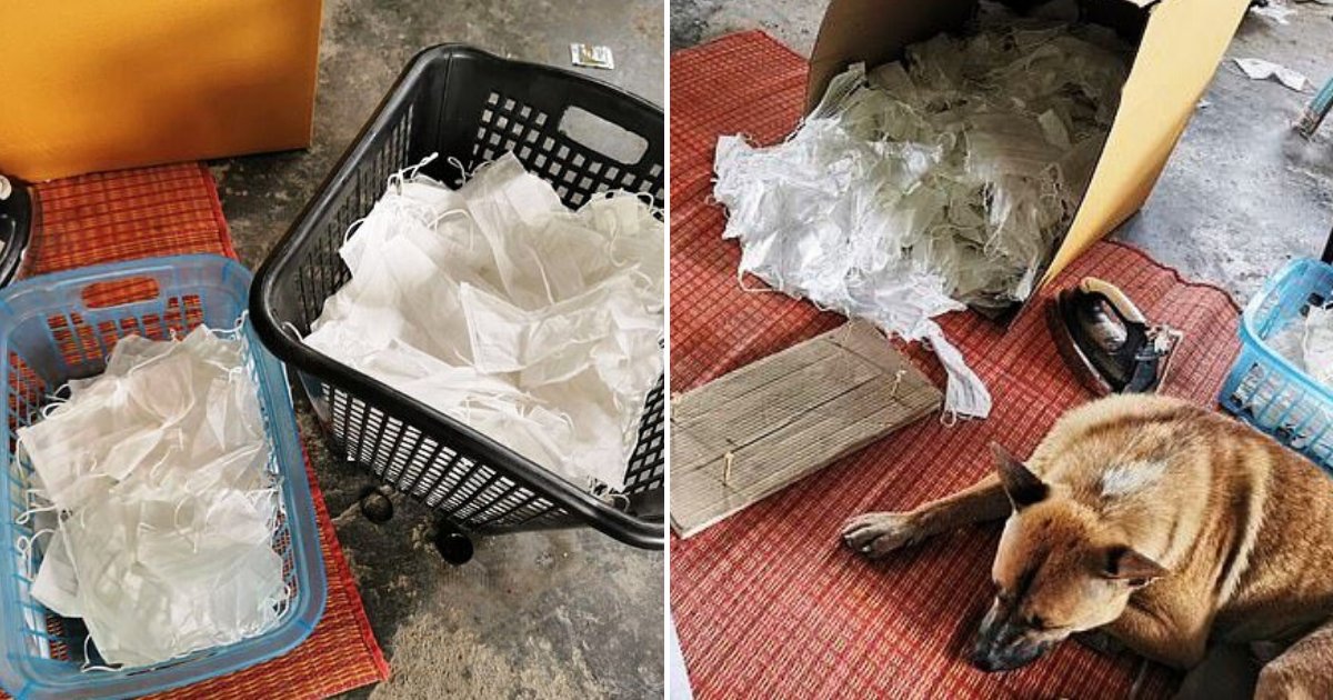 masks5.png?resize=412,275 - Workers Were Caught Ironing USED Face Masks So They Can Sell Them Again