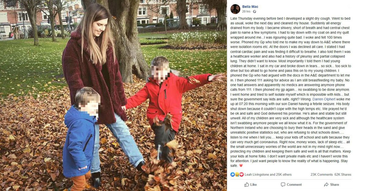 nurse turned away colleagues corona symptoms.jpg?resize=412,275 - NHS Nurse With Coronavirus Symptoms Left In Tears After She Was Turned Away By Her Colleagues At Hospital Doors