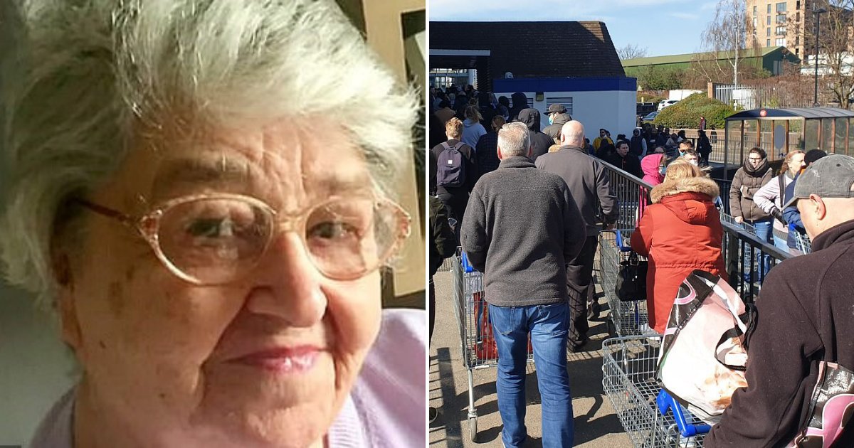 shoppers5.png?resize=412,275 - Heartbroken Son Begged People To Stay At Home After 87-Year-Old Mother Passed Away From Coronavirus