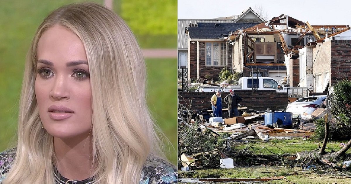 t4.jpg?resize=412,275 - Carrie Underwood's Husband And Sons Safe In The Aftermath Of Nashville Tornadoes