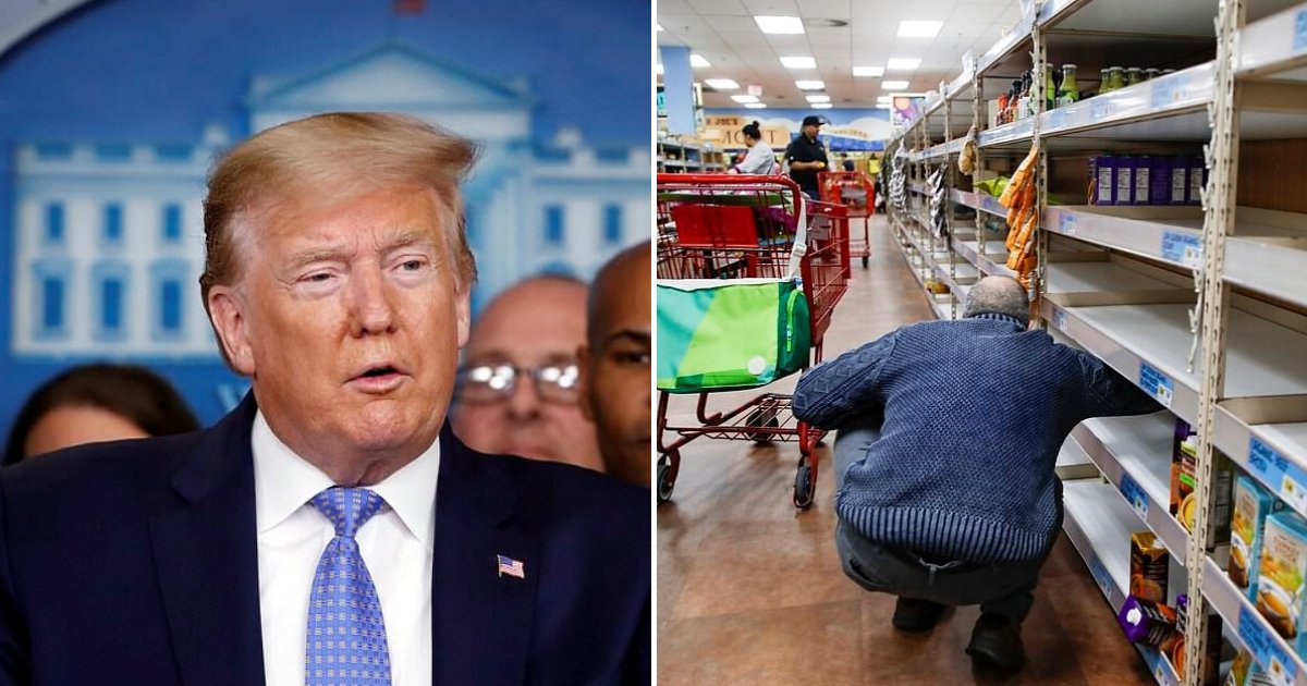 trump6 1.png?resize=1200,630 - President Trump Urges Americans To Stop Panic Buying As Pence Says Food Stores Will Remain Open