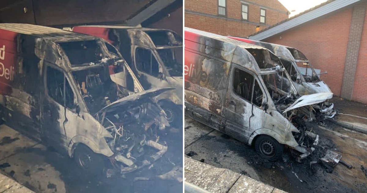 untitled design 11 3.png?resize=412,275 - Thieves Looted And Burned Vans That Were Delivering Essentials To Isolated Families Amid Coronavirus Lockdown