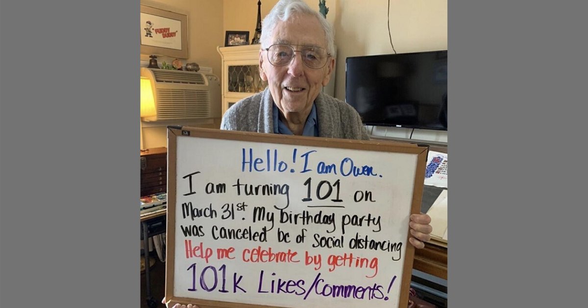untitled design 42 1.png?resize=412,275 - 101-Year-Old Man Asked For Likes On Twitter After His Birthday Party Got Canceled