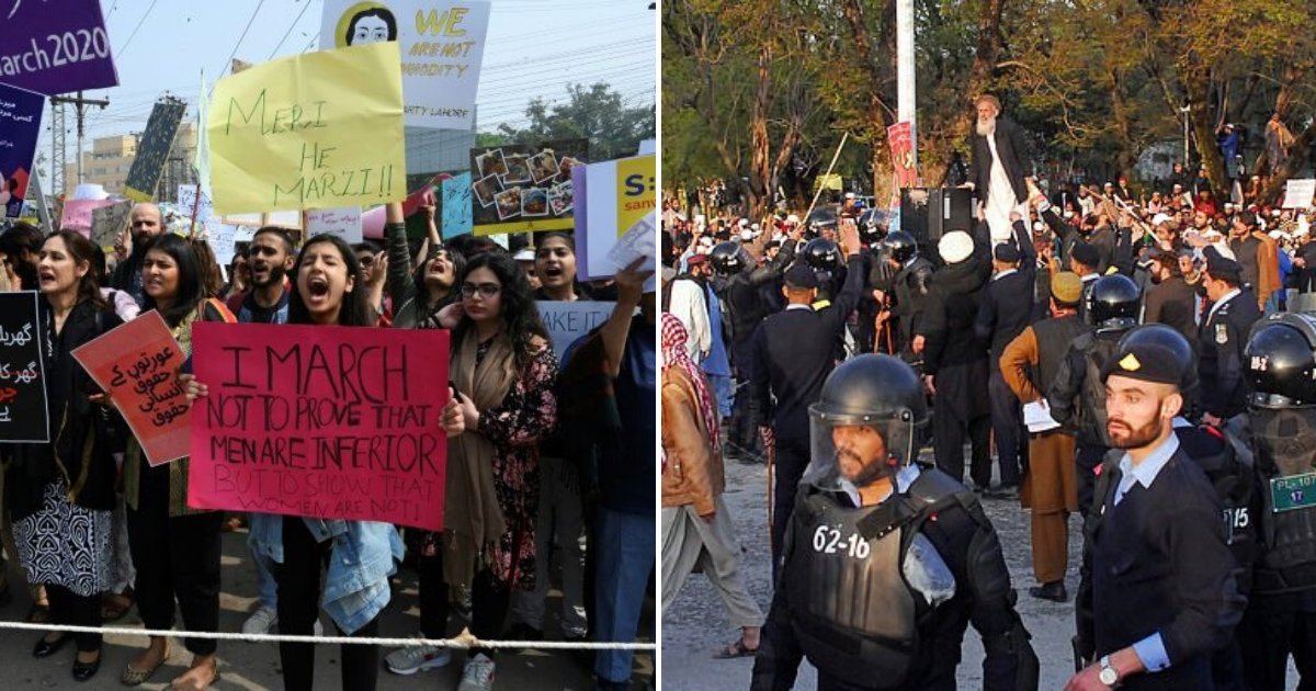 untitled design 65.png?resize=412,232 - Protesters Threw Stones And Sticks At Women Who Were Marching On International Women's Day