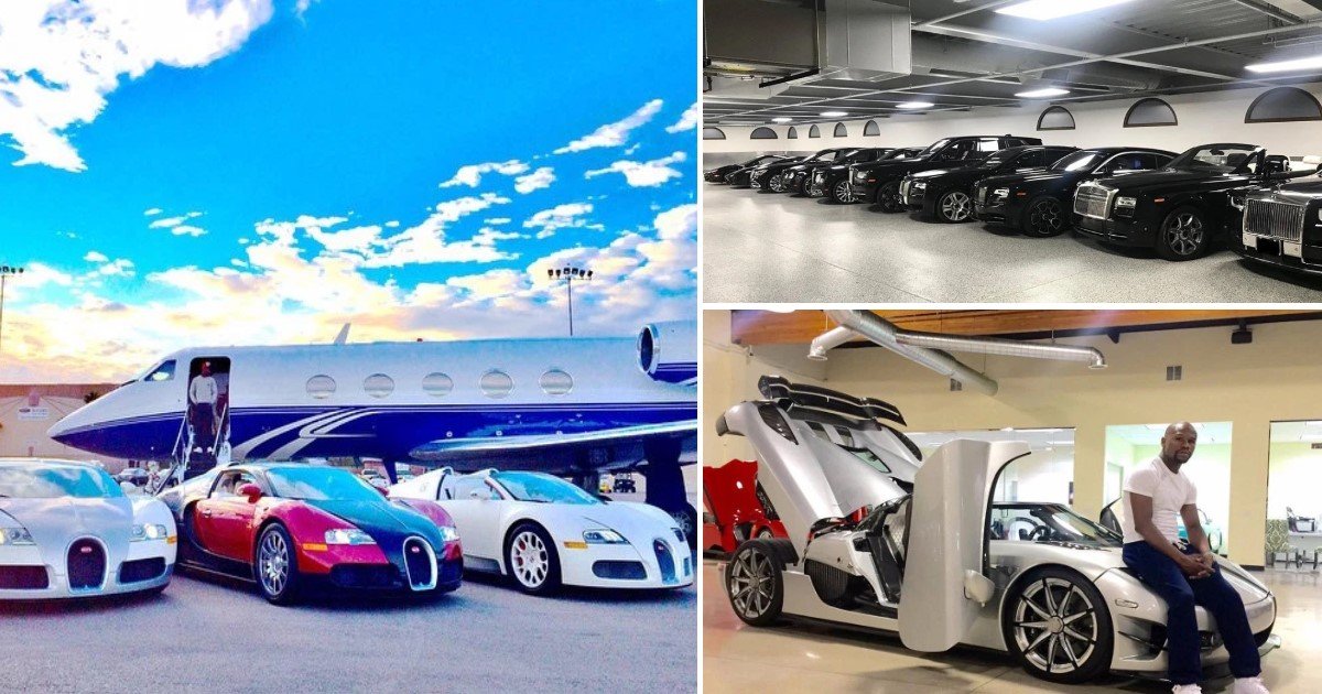 1 193.jpg?resize=1200,630 - Floyd Mayweather's Incredible $25 Million Car Collection Includes White Supercars In Las Vegas And The Same Vehicles In Black In Log Angeles