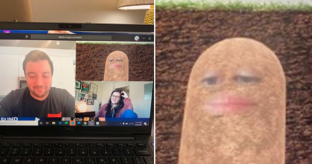 1 3.png?resize=1200,630 - Boss Turns Herself Into A Potato During A Video Meeting