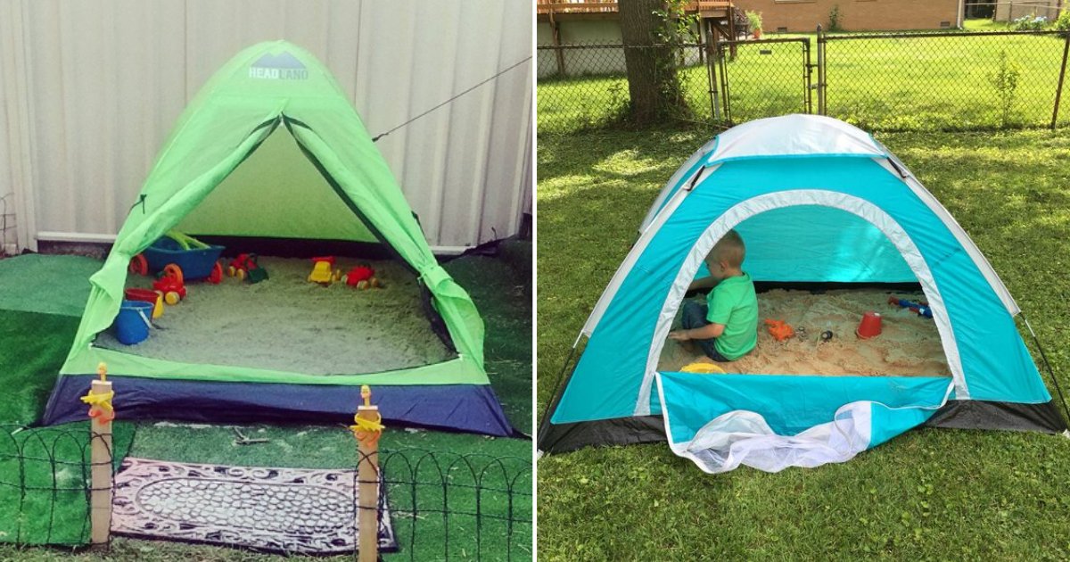 1 61.png?resize=412,275 - Parents Are Building All-Weather Proof Sandpit Tents For Their Little Ones In Lockdown