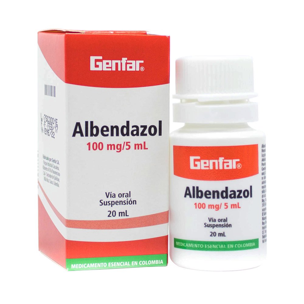 ALBENDAZOL GENFAR SUSPENSION 100 MG CAJA 20 ML - Farmacia Pasteur ...