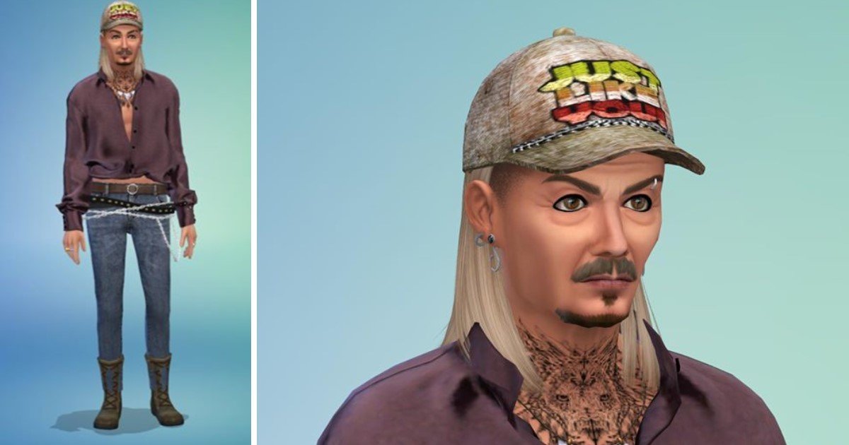 2 3.jpg?resize=1200,630 - Tiger King's Fan Recreated All The Key Characters On Sims 4