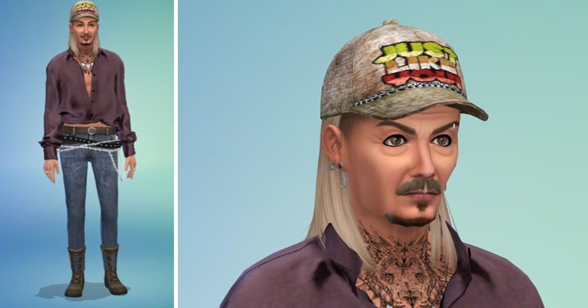 2 3.jpg?resize=412,275 - Tiger King's Fan Recreated All The Key Characters On Sims 4