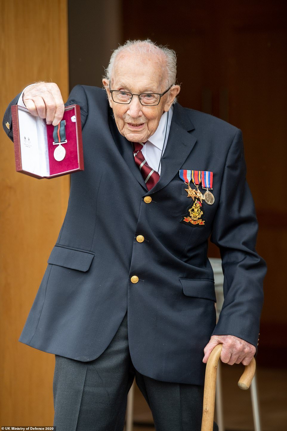 Captain Tom Moore, a former British Army Officer, has been promoted to the rank of Colonel on his 100th Birthday by the Queen after he raised £29 million for the NHS amid the coronavirus pandemic