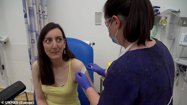 Elisa Granato (pictured) was the first volunteer to be injected in human trials of a coronavirus vaccine at Oxford University