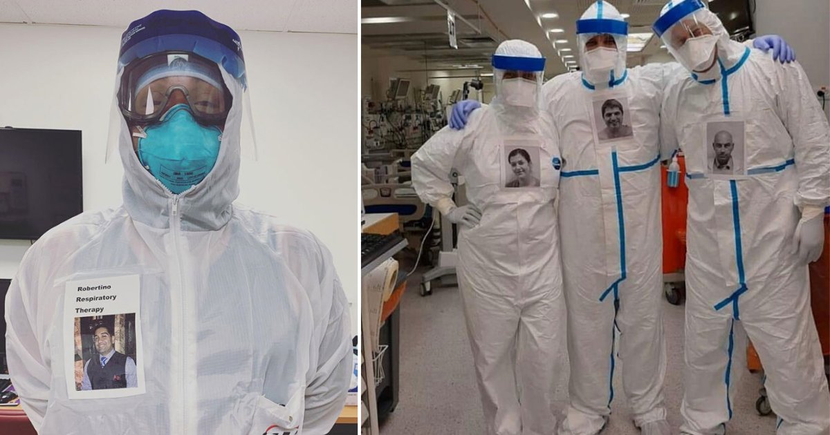 3 28.png?resize=412,232 - Doctors Are Pasting Their Pictures On PPE Suits So Their Patients Can Know Who Is Treating Them