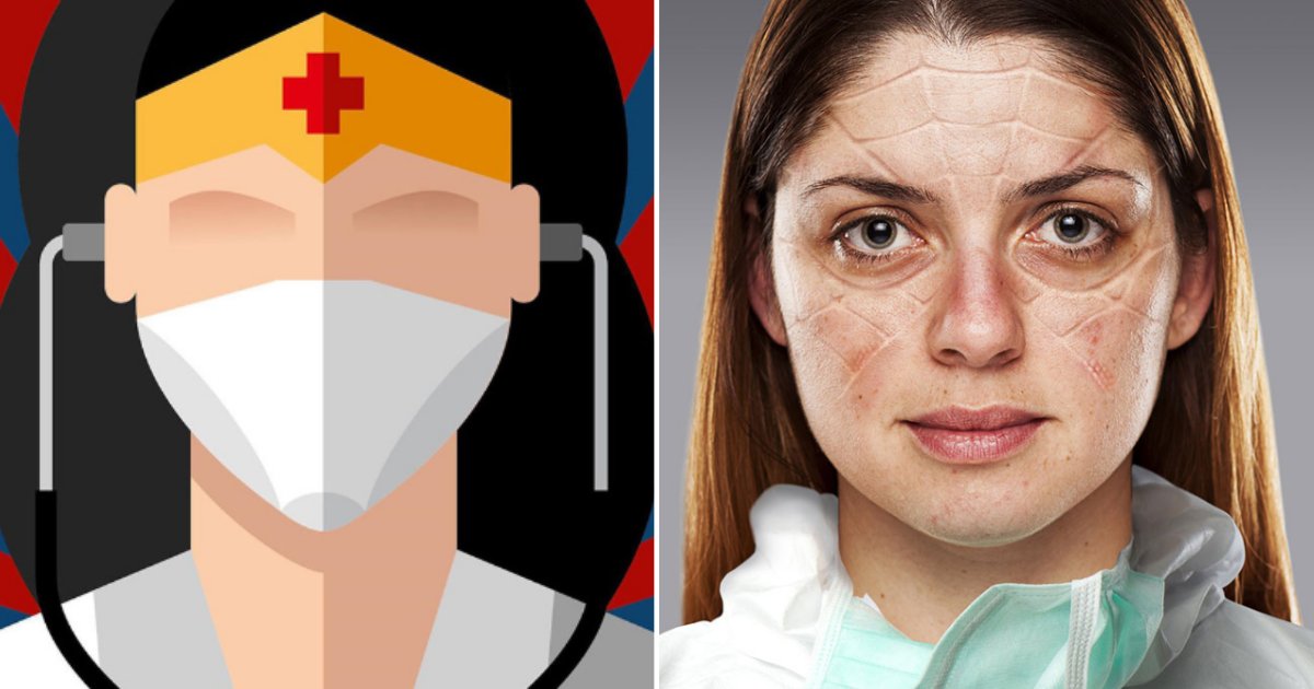 6 74.png?resize=1200,630 - Healthcare Workers Were Portrayed With Outlines Of Superhero Masks