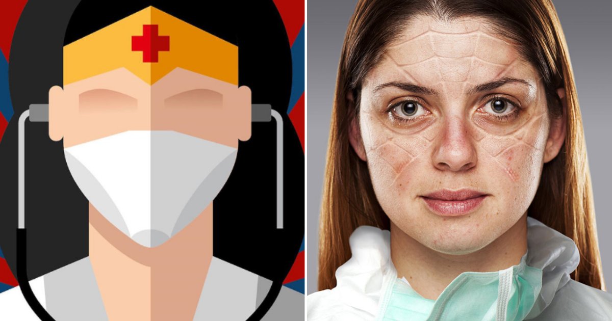 6 74.png?resize=412,275 - Healthcare Workers Were Portrayed With Outlines Of Superhero Masks