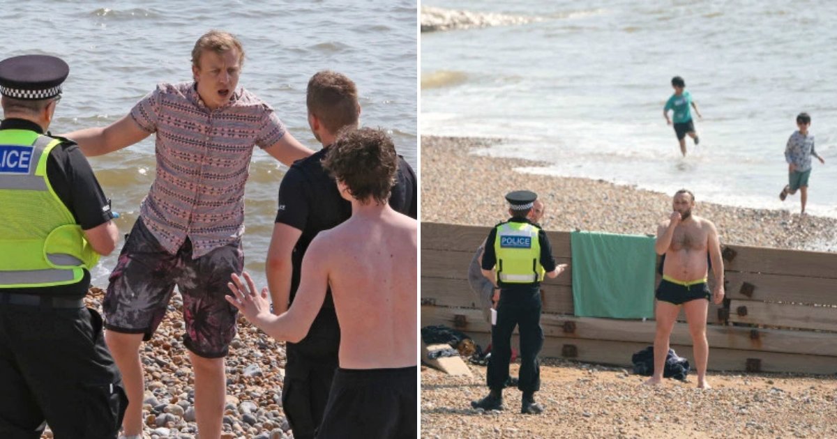 beach4.png?resize=412,232 - Dozens Of People Bask In The Sun Amid Coronavirus Lockdown, Forcing Military Boats And Police To Patrol Beaches