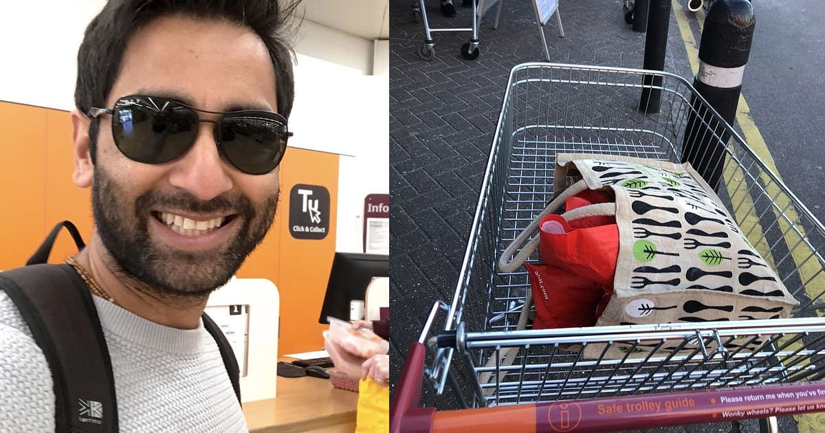 blind former doctor facetimed his wife to direct him while food shopping in sainsburys.jpg?resize=412,232 - Blind Man FaceTimed His Wife To Direct Him While Food Shopping At A Supermarket