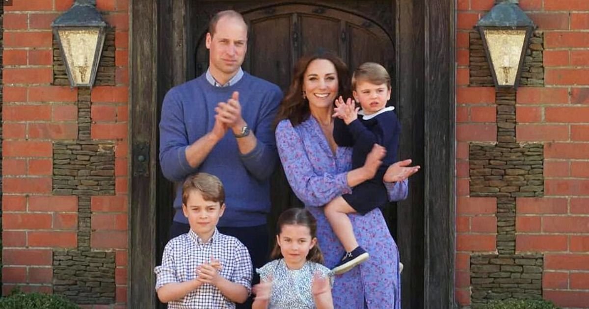 clap6.jpg?resize=1200,630 - Prince William, Kate Middleton And Their Children Joined Millions Of People To Clap For Exhausted Healthcare Workers