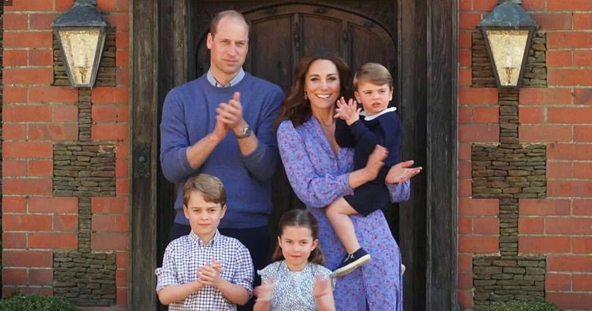 clap6.jpg?resize=412,232 - Prince William, Kate Middleton And Their Children Joined Millions Of People To Clap For Exhausted Healthcare Workers