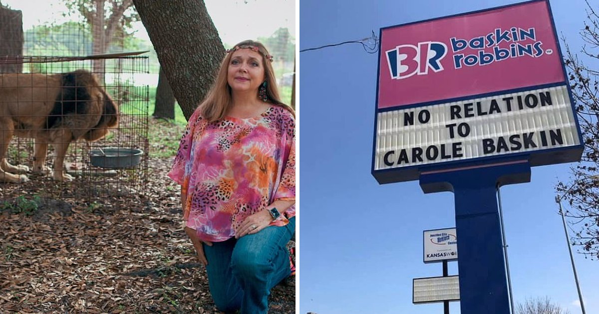 d.png?resize=412,275 - Sales At Baskin-Robbins Outlet In Kansas Doubled After It Changed Its Sign To State It Has No Relation With Tiger King’s Carole Baskin