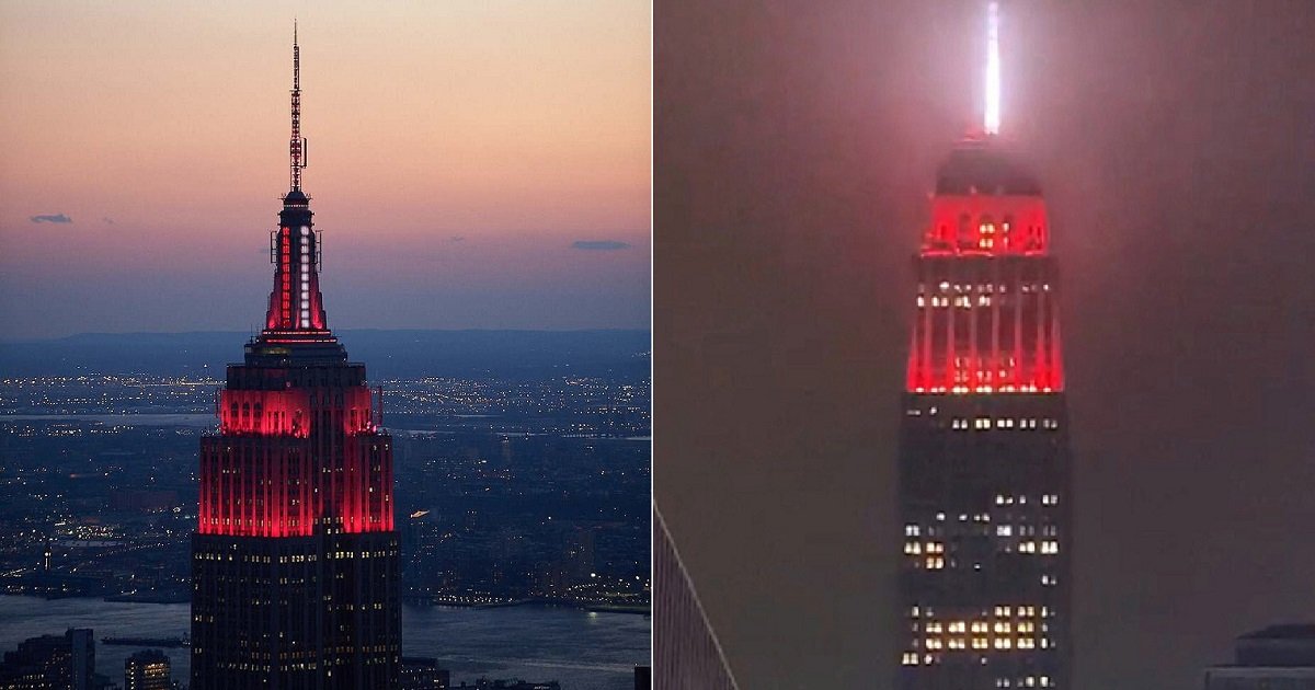 e3 1.jpg?resize=412,275 - Empire State Building Pays Touching Tribute To Healthcare Workers With Flashing Red Beacon Each Night