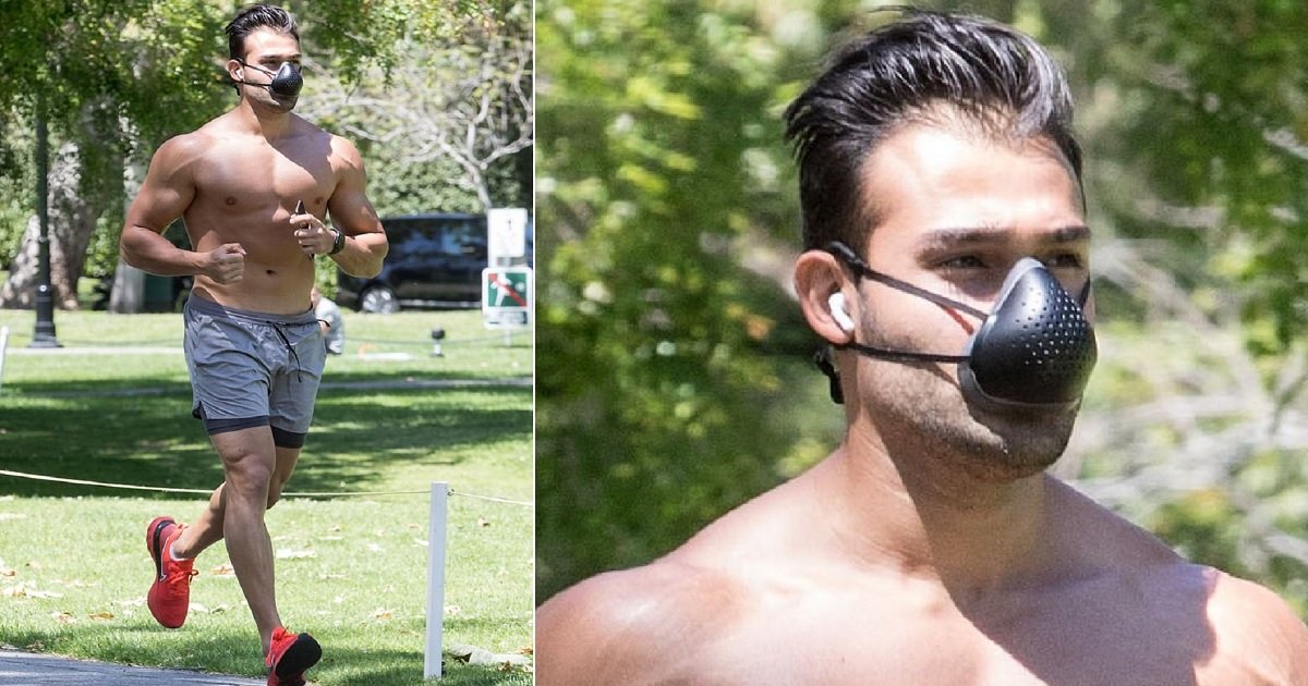 f3 3.jpg?resize=1200,630 - Sam Asghari Turned More Heads With His Strange Face Mask Than His Impressive Physique