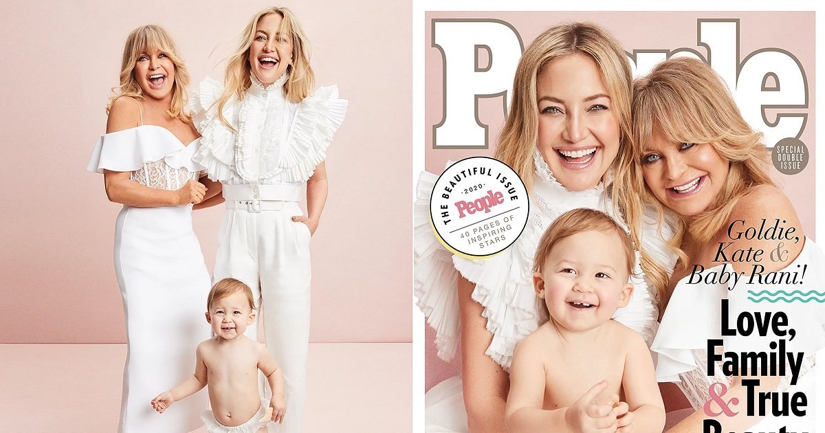 family.jpg?resize=1200,630 - PEOPLE's Beautiful Issue This Year Featured Trio Of Goldie Hawn, Kate Hudson, And Baby Rani Grace