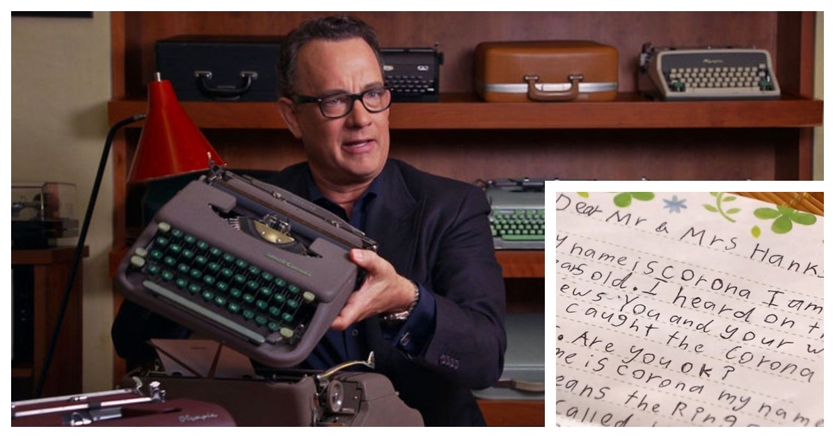 hanks cover.jpg?resize=1200,630 - Tom Hanks Replied To A Letter From An 8-Year-Old Boy Named Corona Along With A Surprise Gift
