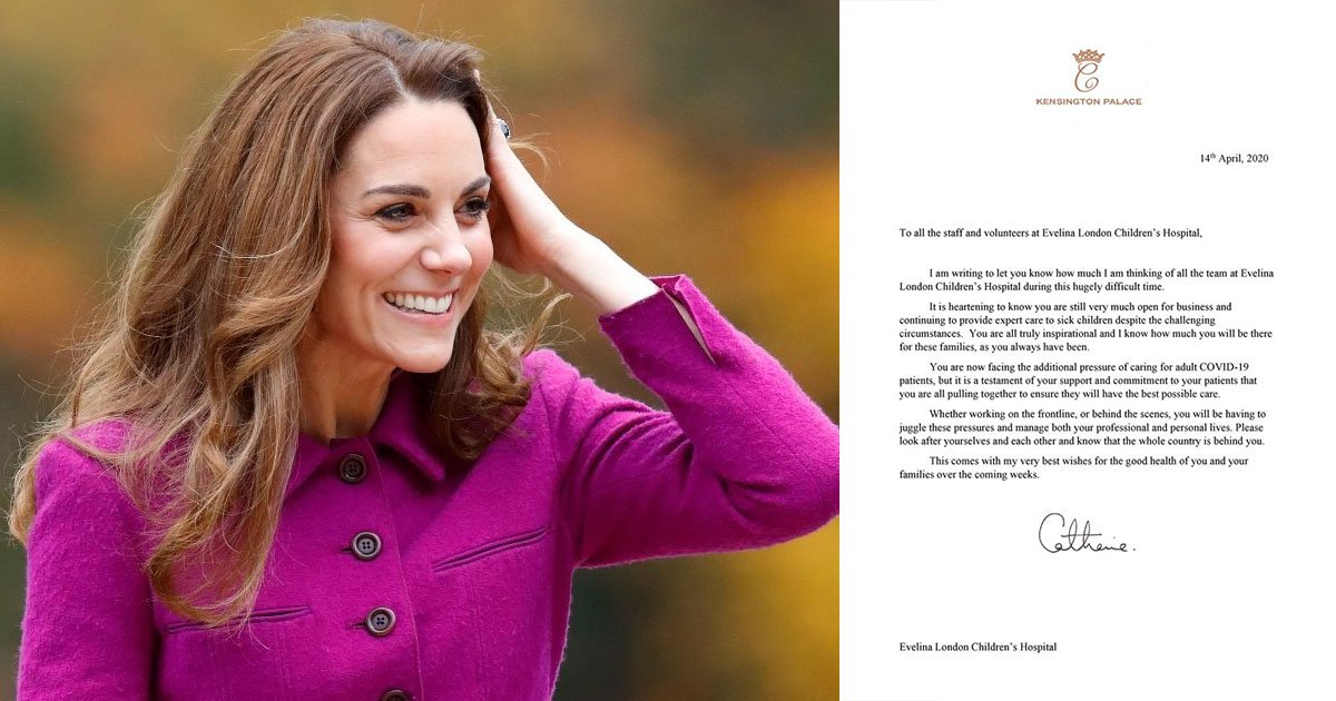 kate middleton penned a letter to childrens hospital appreciating the efforts of those taking care of sick kids.jpg?resize=412,275 - Kate Middleton Penned A Letter To Children's Hospital Appreciating The Efforts Of Those Taking Care Of Sick Kids