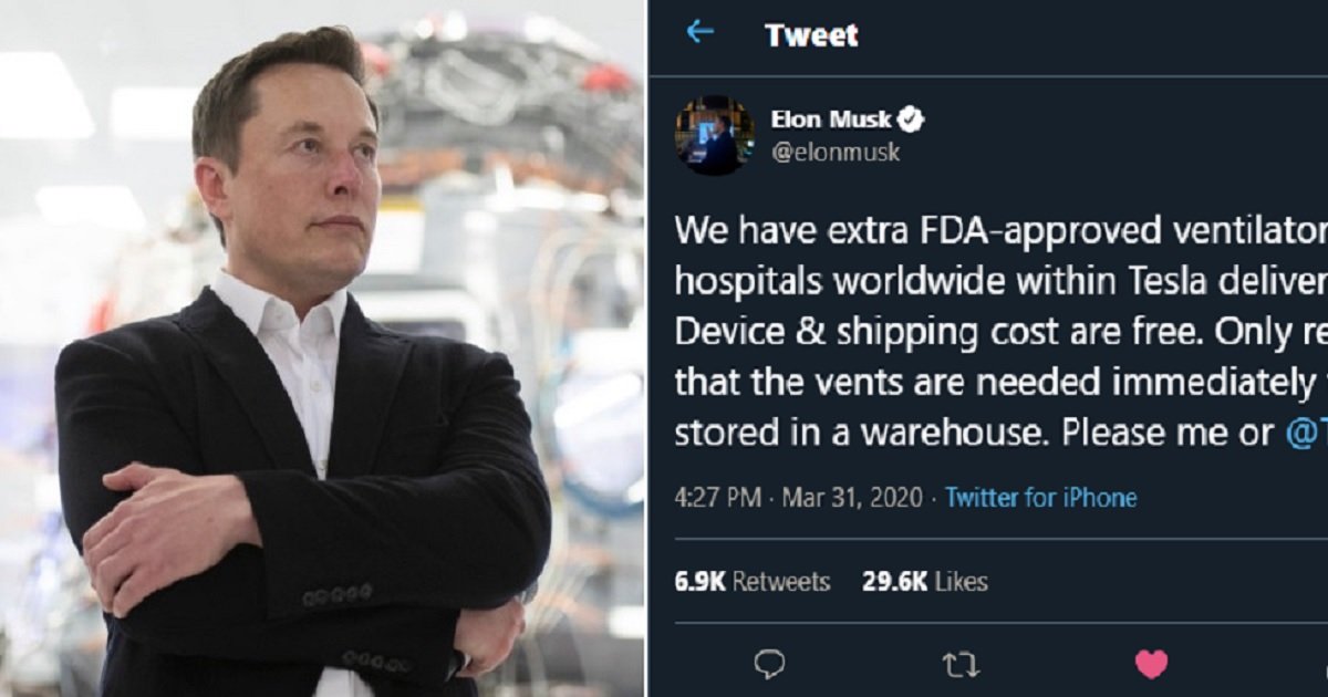 m3.jpg?resize=1200,630 - Elon Musk Ready With Free "FDA-Approved" Ventilators For Hospitals Within Tesla Delivery Regions