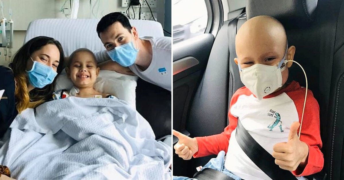 oscar5.png?resize=412,275 - 6-Year-Old Boy Who Battled Cancer For Two Years Is Finally Discharged From Hospital
