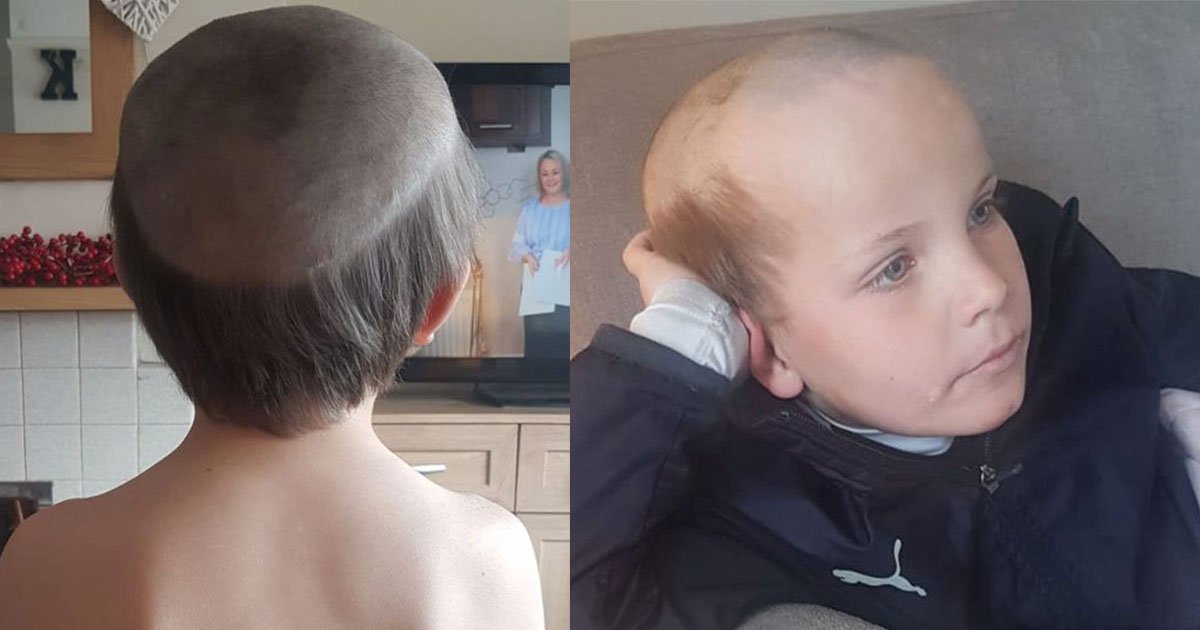 parents left in splits after their five year old son sported an old man haircut inspired by an episode of youve been framed.jpg?resize=412,275 - Parents Left In Splits After Their Five-Year-Old Son Sported An 'Old Man' Hairstyle