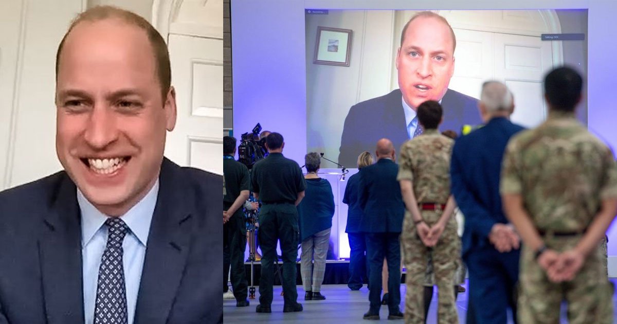 prince william praised the team helped build the latest emergency field hospital for coronavirus patients via video call.jpg?resize=412,232 - Prince William Praised The Team Who Helped Build The Latest Emergency Field Hospital For Coronavirus Patients Via Video Call