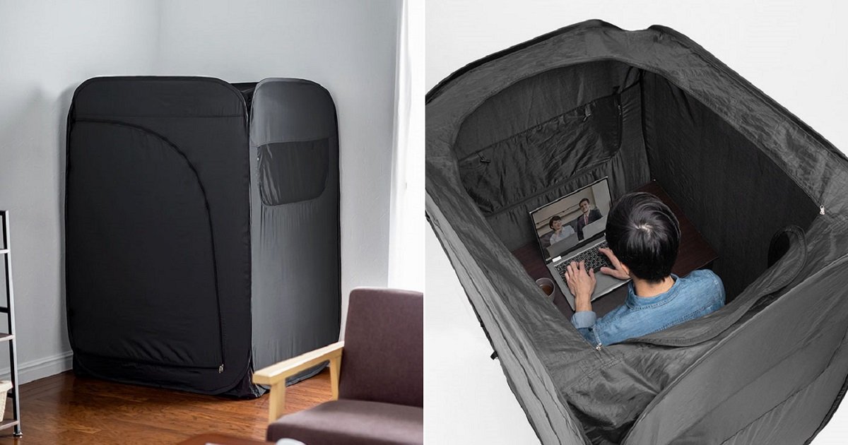 t3 3.jpg?resize=1200,630 - Portable Office-Tent Has Made Working From Home An Absolute Breeze