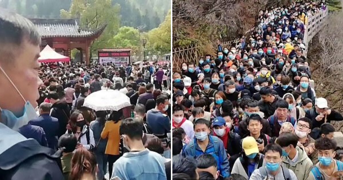 tourists5.png?resize=412,232 - Tens Of Thousands Of Chinese Tourists Stuck At Attractions After It Reopened Amid COVID-19 Pandemic