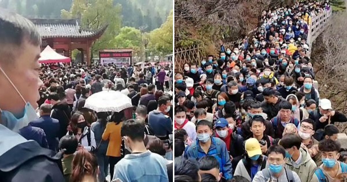 tourists5.png?resize=412,275 - Tens Of Thousands Of Chinese Tourists Stuck At Attractions After It Reopened Amid COVID-19 Pandemic