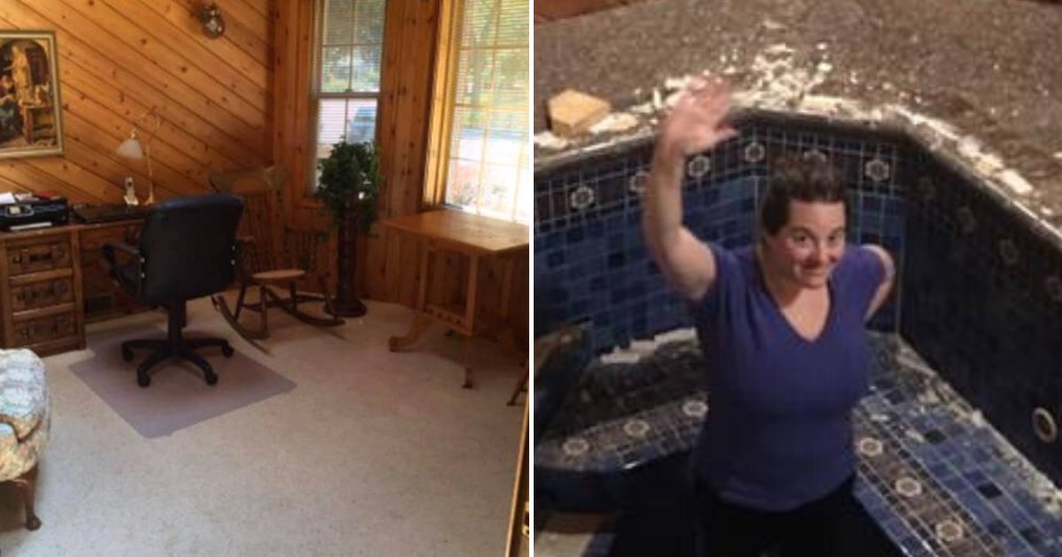 tub5.png?resize=412,275 - Lucky Couple Discovered A Huge Hot Tub Under The Floor Of Their Home Office