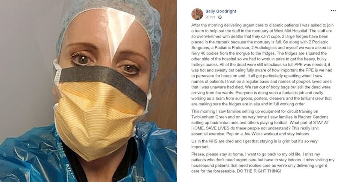 untitled 54.jpg?resize=412,275 - NHS Worker Described The Heartbreaking Moment She Moved 40 Bodies To Fridges Because The Mortuary Is Full Amid Coronavirus Pandemic