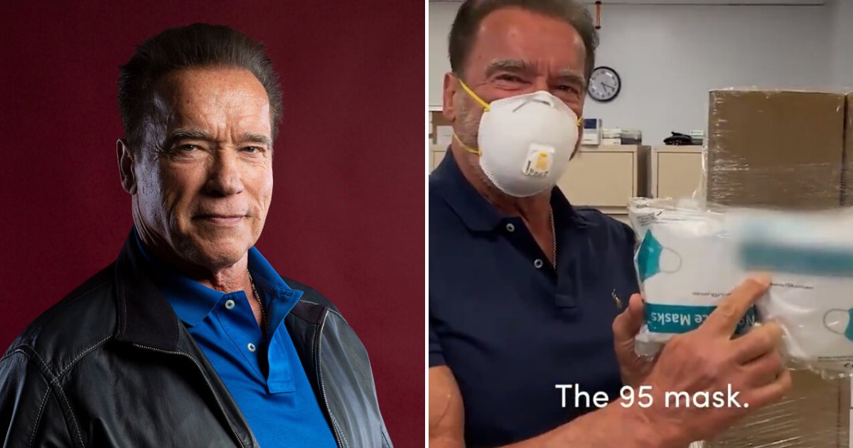 untitled design 1 4.png?resize=412,275 - Arnold Schwarzenegger Donated $1 Million In Face Masks To COVID-19 Frontliners