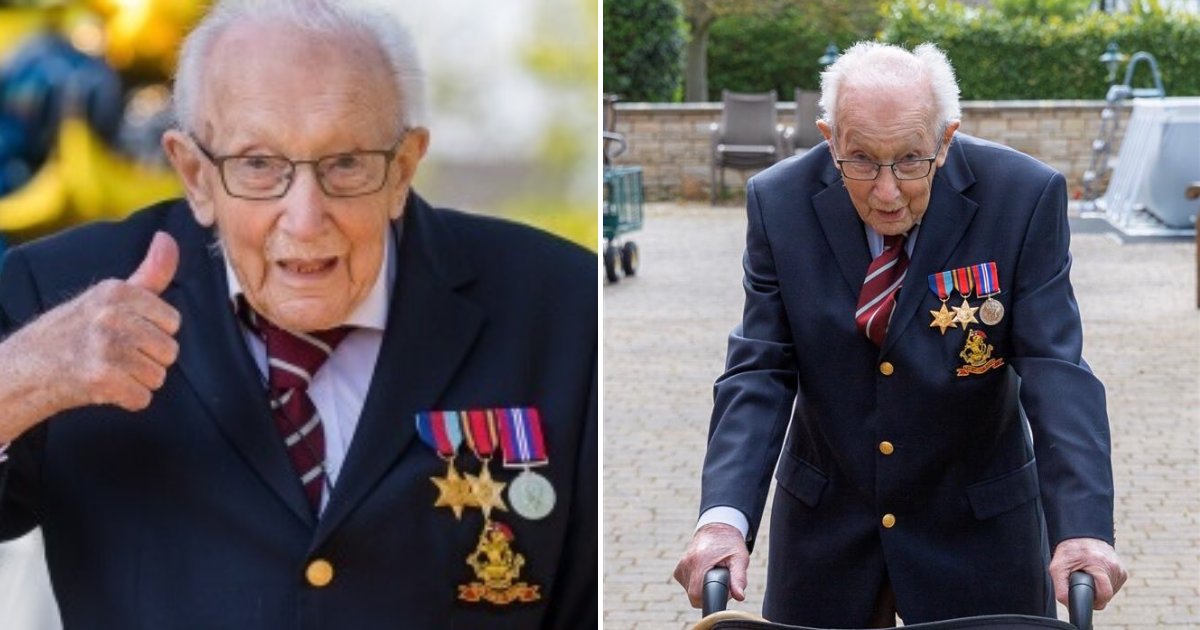 untitled design 10 3.png?resize=412,275 - World War Veteran Captain Tom Moore Finished His 100 Laps And Raised Over $21 Million For Coronavirus Frontliners