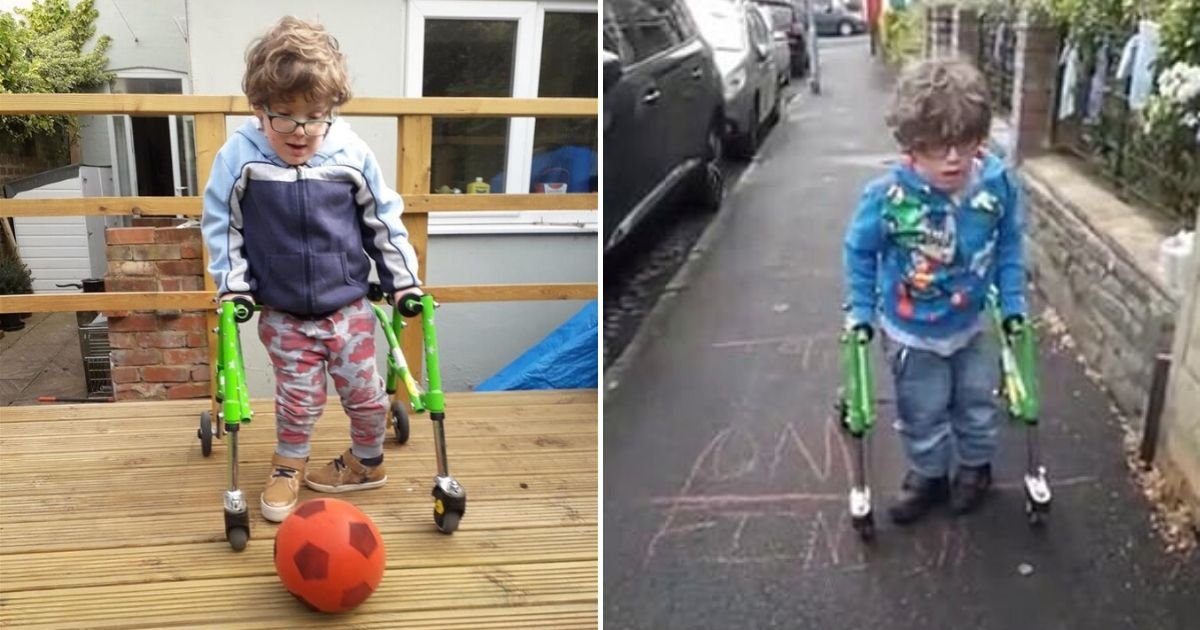 untitled design 10.jpg?resize=412,275 - 6-Year-Old Boy With Spina Bifida Already Raised Over $200,000 For The NHS After Being Inspired By Captain Moore