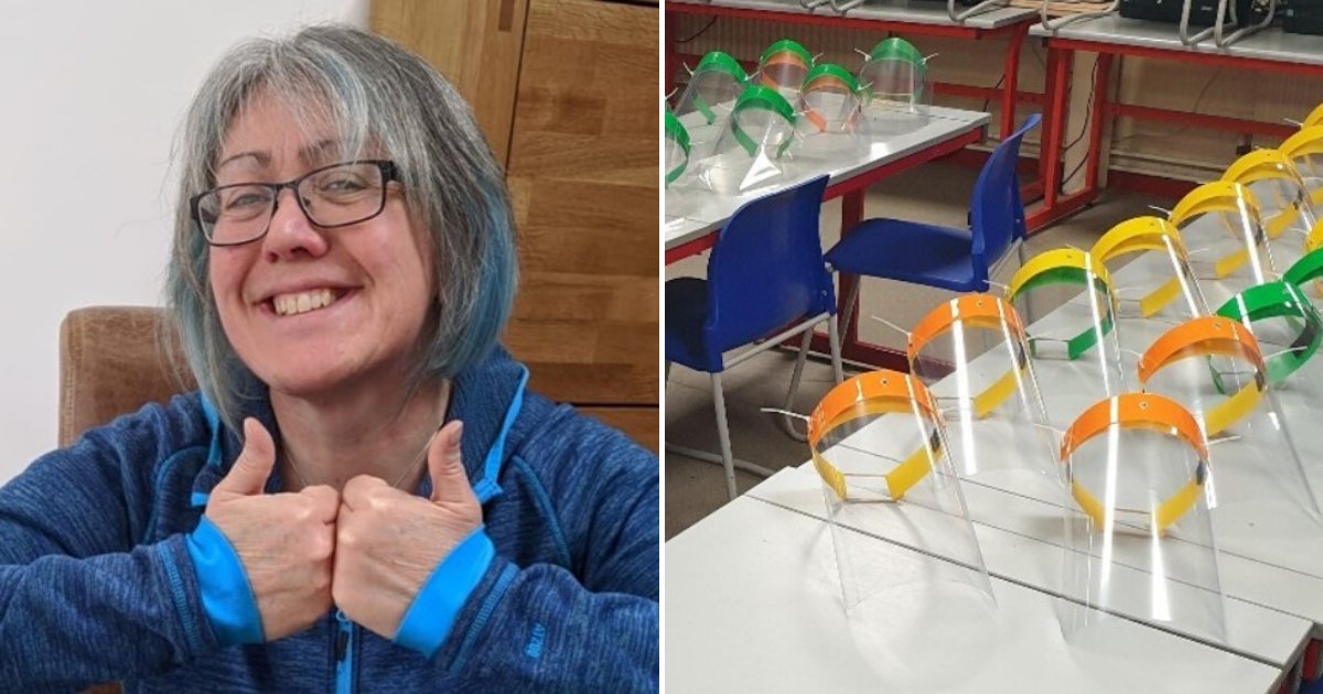 untitled design 35 1.png?resize=412,232 - Teacher Created Hundreds Of Face Visors For Healthcare Workers At A Closed School Lab