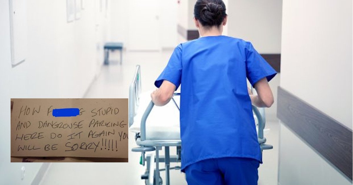 untitled.jpg?resize=412,275 - NHS Nurse Found A Rude Note On Her Windscreen After A 12-hour Shift