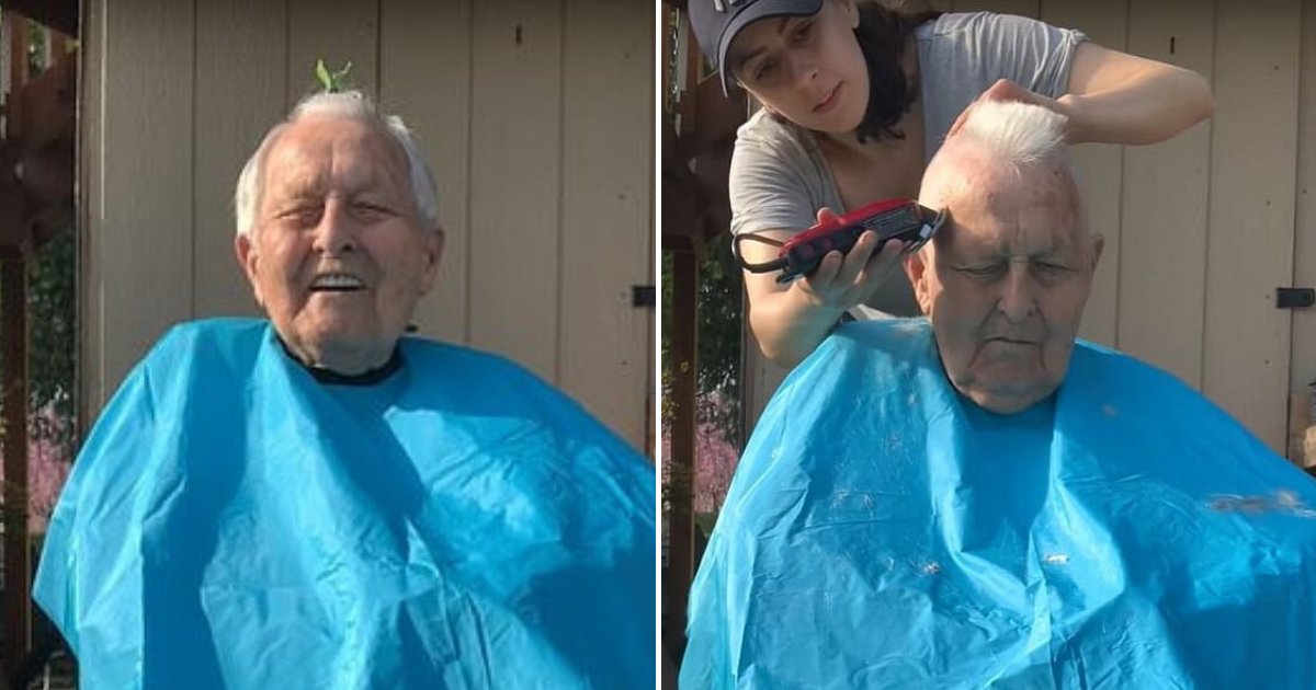 vet6.png?resize=1200,630 - 96-Year-Old WWII Veteran Shaved His Hair Into Mohawk To Spread Joy Amid Coronavirus Pandemic