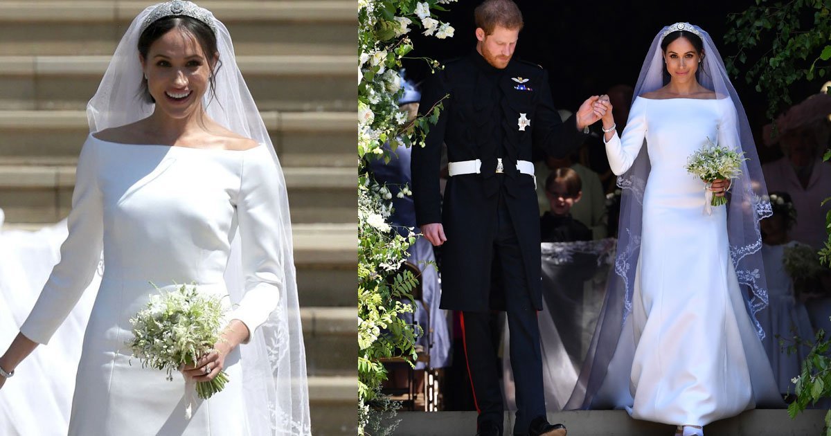 wedding.jpg?resize=1200,630 - Meghan Markle's Designer Recalled The Main Principles Of Meghan's Wedding Dress Were ''Purity And Simplicity''