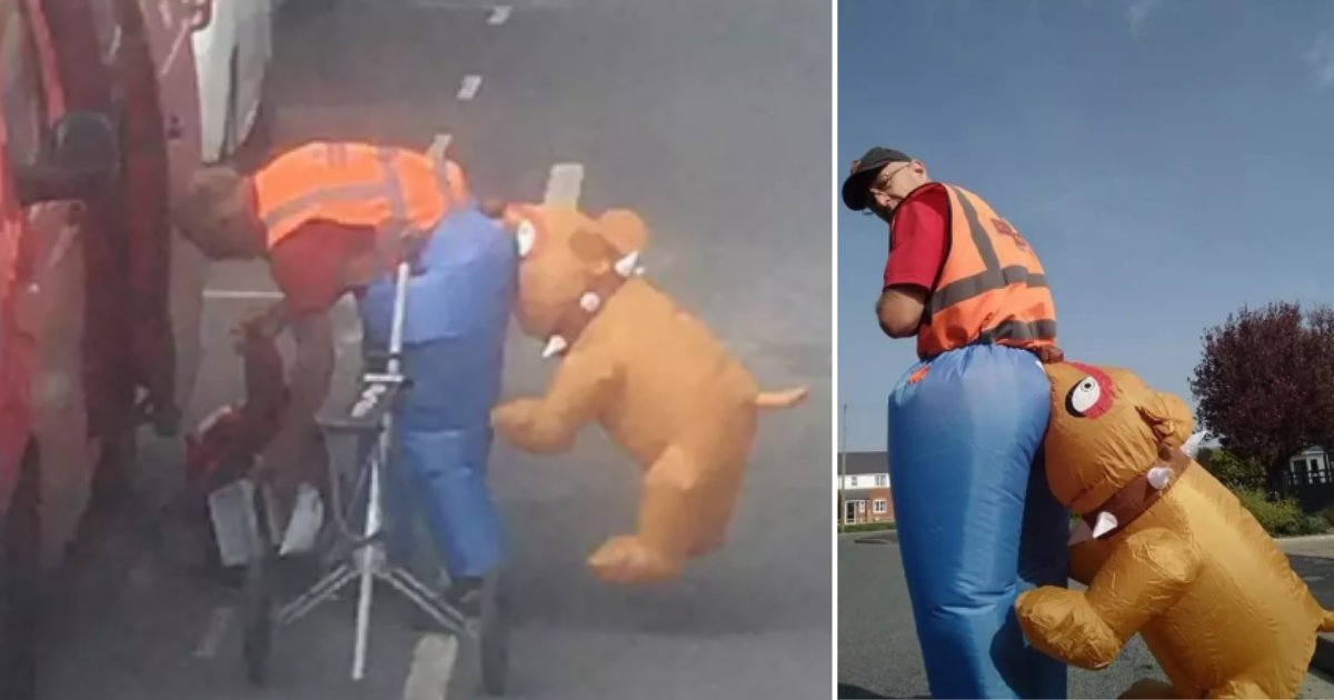 1 33.png?resize=412,275 - Postman Told He Cannot Wear His Dog-Biting-Bum Costume Because Of Sensitivity