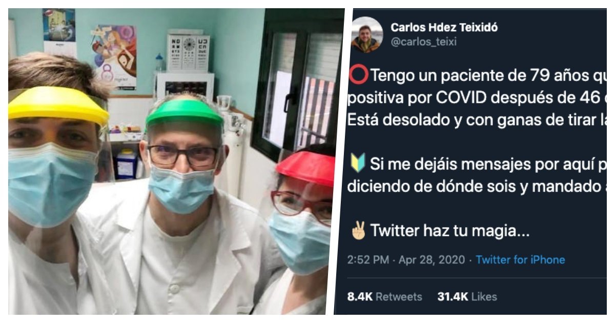 1 8.jpg?resize=412,275 - Médico Pidió A Twitter Que Le Ayudara A Animar A Un Paciente De Covid-19 Y La Respuesta Fue Increíble