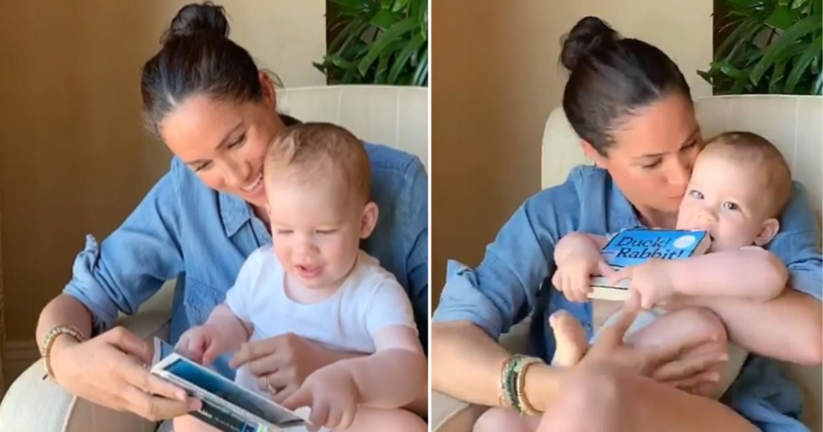 2 16.png?resize=1200,630 - Archie is The Spitting Image of His Father in The Video Where Meghan Markle And The Little One Are Having a Fun Story Time